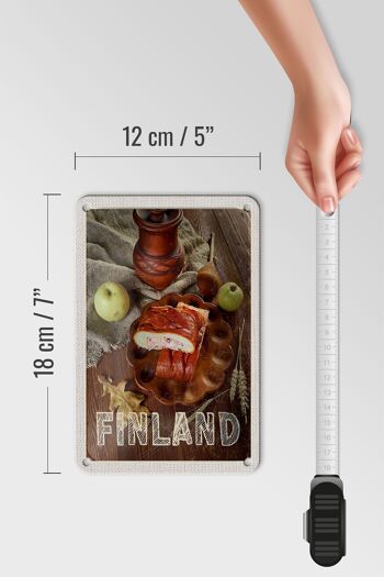 Signe de voyage en étain 12x18cm, signe de délicatesse de pomme de noël de finlande 5