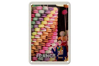 Panneau de voyage en étain, 12x18cm, France, bonbons, macarons, signe sucré 1