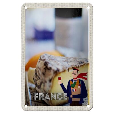Cartel de chapa de viaje, 12x18cm, señal de producción de queso Emmentaler de Francia