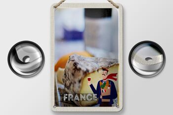Panneau de voyage en étain 12x18cm, panneau de Production de fromage emmental en France 2