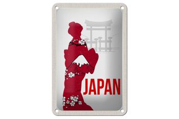 Panneau de voyage en étain 12x18cm, panneau de kimono traditionnel du japon et de l'asie 1