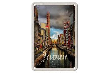 Signe de voyage en étain, 12x18cm, Tokyo, japon, asie, Destination de vacances, signe culturel 1