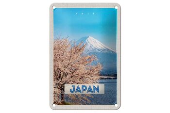 Panneau de voyage en étain, 12x18cm, japon, asie, neige, hiver, montagnes 1