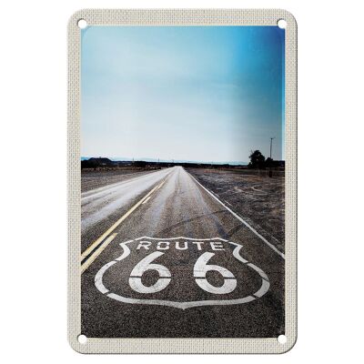 Targa in metallo da viaggio 12x18 cm USA America Street Route 66 Chicago Sign