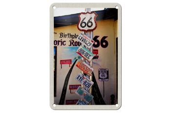 Panneau de voyage en étain, 12x18cm, USA, Amérique, US Highway Route 66 1