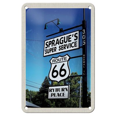 Blechschild Reise 12x18cm USA Amerika Los Angeles Route 66 Schild