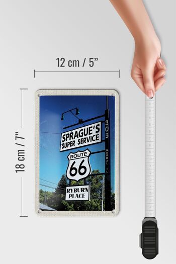 Panneau de voyage en étain, 12x18cm, USA, Amérique, Los Angeles, Route 66 5