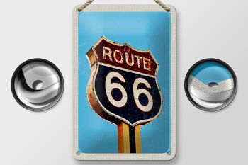 Panneau de voyage en étain 12x18cm, panneau de rue de Station-service America Route 66 2