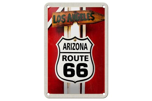 Blechschild Reise 12x18cm USA Los Angeles Arizona Route 66 Urlaub Schild