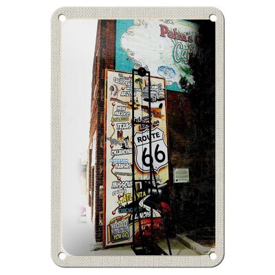 Metal sign travel 12x18cm USA Los Angeles sign Route 66 US sign