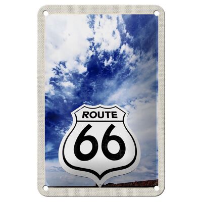 Targa in metallo da viaggio 12x18 cm America USA Road Route 66 Sky Sign