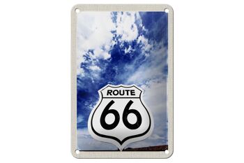 Panneau de voyage en étain, 12x18cm, Amérique, USA, Road Route 66, Sky 1