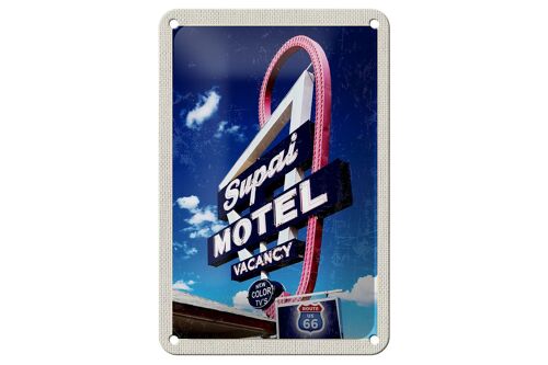 Blechschild Reise 12x18cm Amerika USA Route 66 Supai Motel Schild