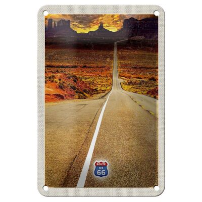 Blechschild Reise 12x18cm Amerika USA Route 66 Straße Gebirge Schild