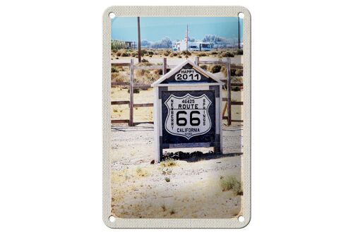 Blechschild Reise 12x18cm Amerika USA California 2011 Route 66 Schild