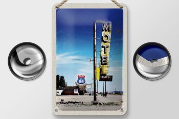 Panneau de voyage en étain, 12x18cm, Amérique, USA, Route 66, Motel, désert 2