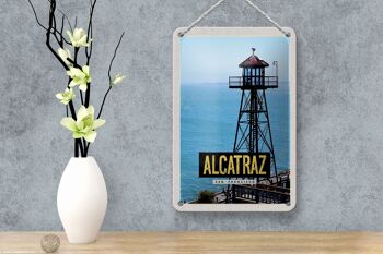 Panneau de voyage en étain 12x18cm, panneau de tour de mer d'alcatraz de San Francisco 4