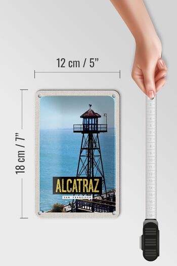 Panneau de voyage en étain 12x18cm, panneau de tour de mer d'alcatraz de San Francisco 5