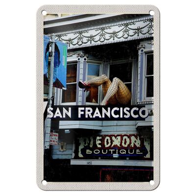 Targa in metallo da viaggio 12x18 cm San Francisco Piedmon Boutique Vacation Sign