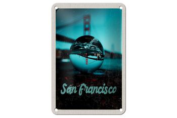 Panneau de voyage en étain, 12x18cm, pont de San Francisco, panneau de voyage Sea Kurgel 1