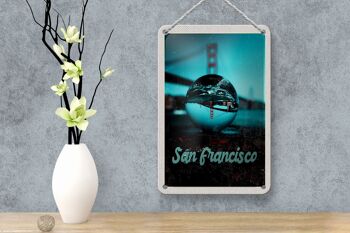 Panneau de voyage en étain, 12x18cm, pont de San Francisco, panneau de voyage Sea Kurgel 4