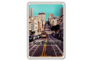 Panneau de voyage en étain, 12x18cm, panneau de tramway de rue de la ville de San Francisco 1