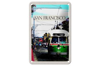 Panneau de voyage en étain 12x18cm, panneau de tramway pour personnes de San Francisco 1