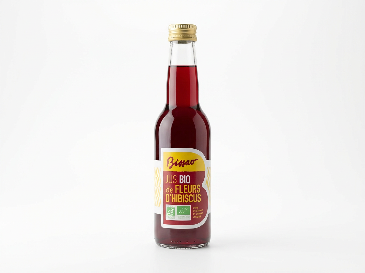 Jus bio de fleurs d'hibiscus 33cl