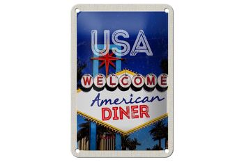 Panneau de voyage en étain, 12x18cm, panneau de fête d'arcade américain Los Angeles 1