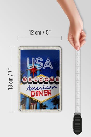 Panneau de voyage en étain, 12x18cm, panneau de fête d'arcade américain Los Angeles 5