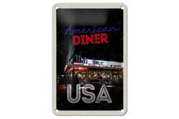 Panneau de voyage en étain, 12x18cm, pour dîner, Restaurant, déjeuner, dîner, USA 1