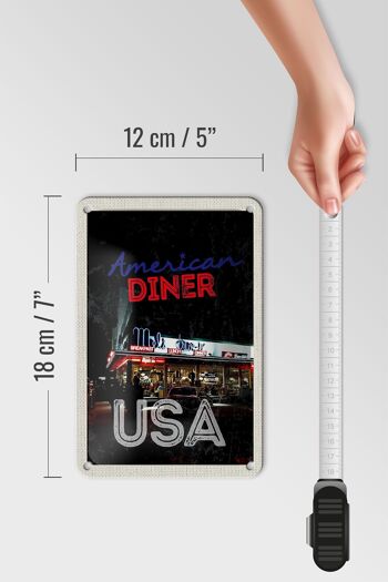 Panneau de voyage en étain, 12x18cm, pour dîner, Restaurant, déjeuner, dîner, USA 5