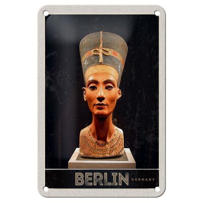 Blechschild Reise 12x18cm Berlin Deutschland Museum Pharao Schild