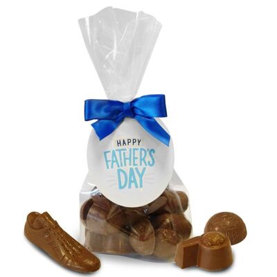 Father's Day - Milk Chocolate Football Shapes.