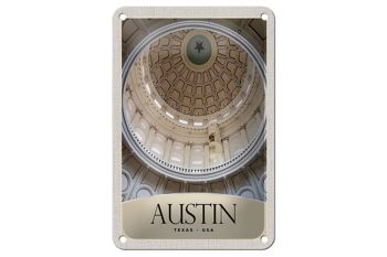 Panneau de voyage en étain, 12x18cm, Austin, Texas, états-unis, panneau d'architecture américain 1
