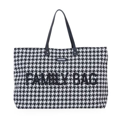 CHILDHOME, BLACK HOUNDSTOOTH FAMILY BAG