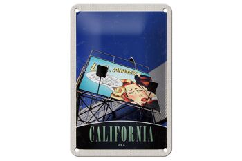 Signe de voyage en étain, 12x18cm, signe d'acteur de la californie, de l'amérique et des états-unis 1