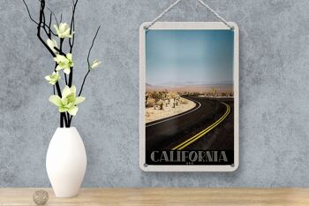 Panneau de voyage en étain, 12x18cm, panneau de désert de plage, de rue et d'amérique de californie 4