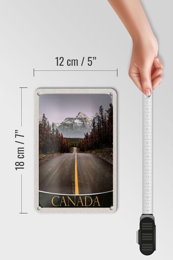 Panneau de voyage en étain, 12x18cm, californie, amérique, états-unis, forêt, montagnes 5