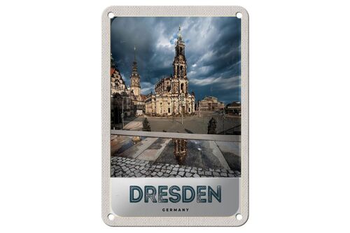 Blechschild Reise 12x18cm Dresden Deutschland Architektur Stadt Schild