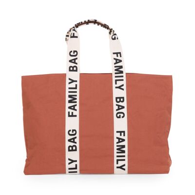 CHILDHOME, FAMILY BAG SIGNATURE CANVAS TERRACOTTA