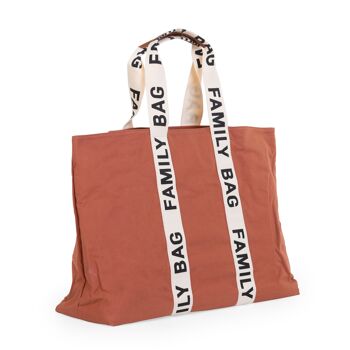 CHILDHOME, FAMILY BAG SIGNATURE CANVAS TERRACOTTA 2