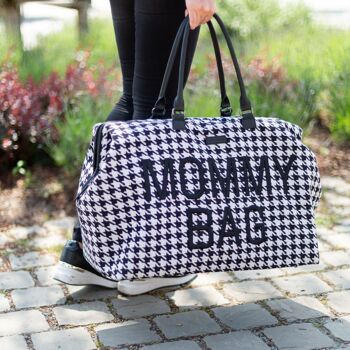 CHILDHOME, MOMMY BAG PIED DE POULE NOIR 7