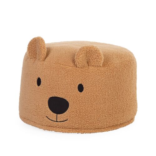 CHILDHOME, TEDDY BEAR POUF BEIGE 40CM