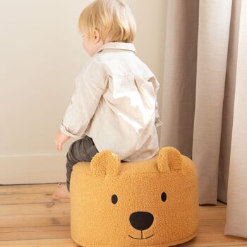 CHILDHOME, TEDDY BEAR POUF BEIGE 40CM 7