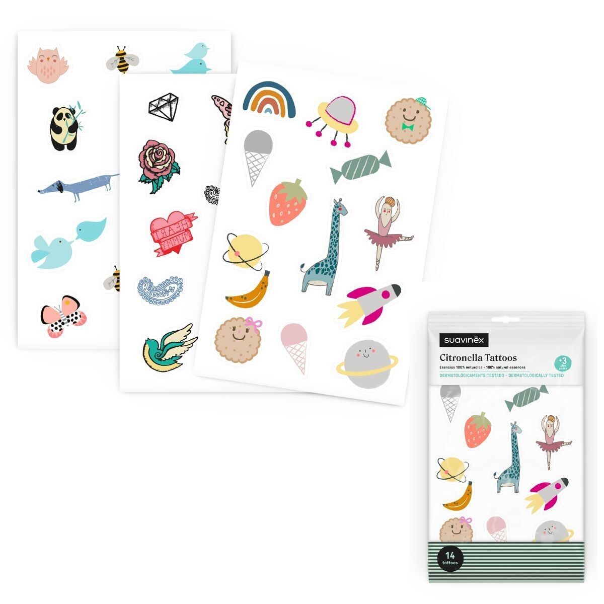 SUAVINEX, TATUAGGI ALLA CITRONELLA 14U