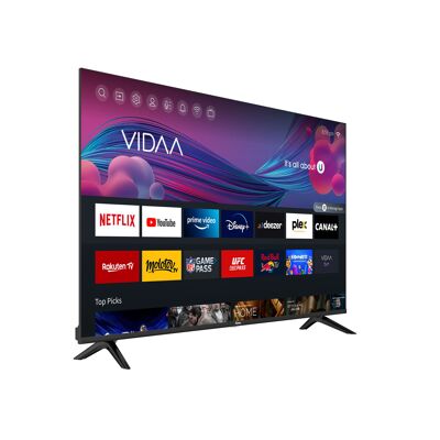 Téléviseur LED intelligent Šilelis TV-43 avec résolution 4K, système d'exploitation VIDAA, Wi-Fi, Bluetooth et commande vocale