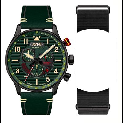 AVI-8 – FLYBOY SPIRIT OF TUSKEGEE – Roberts – AV-4109-04 – Men’s watch – Meca Quartz Movement Japanese Chronograph