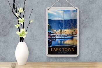 Panneau de voyage en étain, 12x18cm, Cape Town, afrique du sud, Yacht, montagnes, signe de mer 4