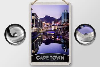 Signe de voyage en étain, 12x18cm, Cape Town, afrique du sud, signe de vacances de luxe 2